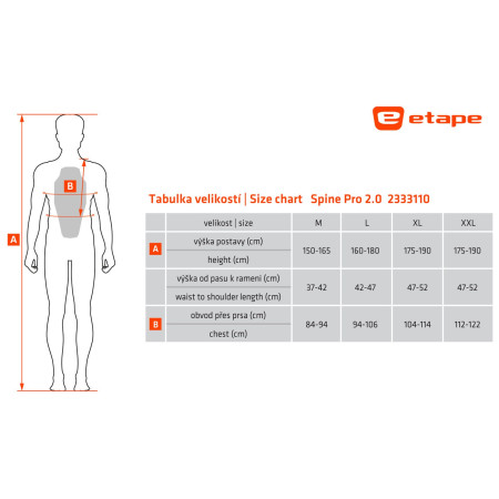 Espaldera Etape SPINE PRO 2.0