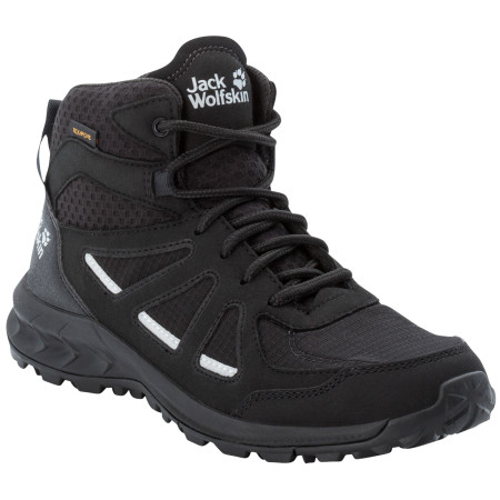 Calzado de senderismo para mujer Jack Wolfskin Woodland 2 Texapore Mid W negro black / grey
