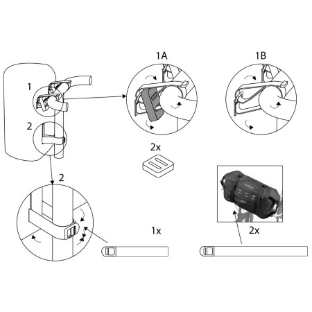Alforja para manillar Just One Front 5.0