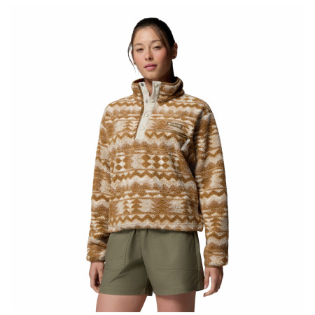 Sudadera de mujer Columbia Helvetia™ II Printed Cropped Half Snap