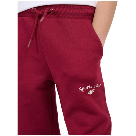 Pantalones de chándal para niños 4F Trousers Cas F1777 Burgundy