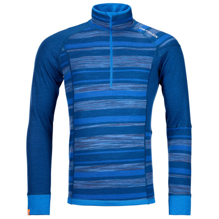 Sudadera funcional de hombre Ortovox 210 Supersoft Zip Neck azul PetrolBlue