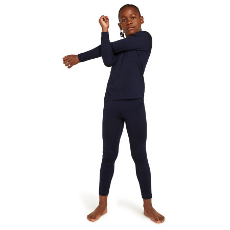 Camiseta funcional para niños Icebreaker K 200 Oasis LS Crewe Midnight Navy