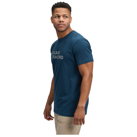Camiseta de hombre Black Diamond M Mini Stacked Ss Tee