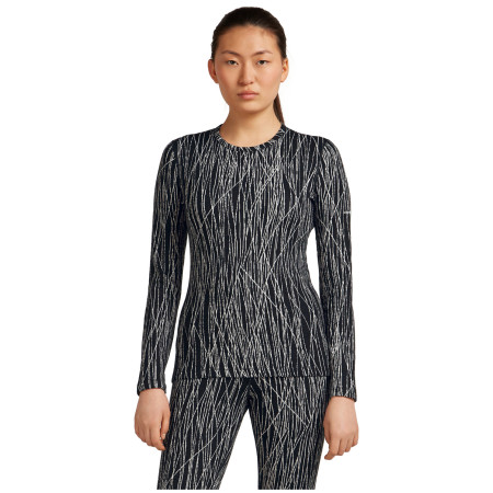 Camiseta funcional de mujer Icebreaker Women Merino 260 Tech Vertex LS Crewe Delta Lines AOP