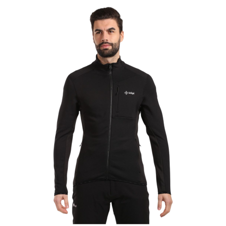 Sudadera funcional de hombre Kilpi PREMIO-M negro/gris BLK