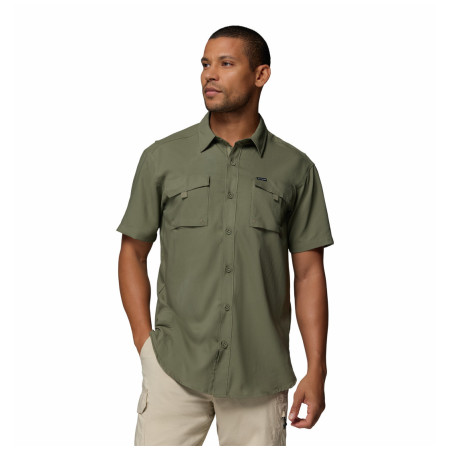 Camisa de hombre Columbia Silver Ridge™ Utility II SS verde Stone Green