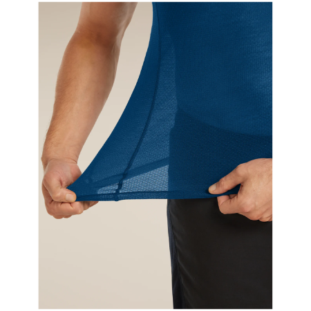 Camiseta funcional de hombre Icebreaker M Mer 75 Cool-Lite Featherlight SS Crewe