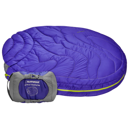Saco de dormir para perro Ruffwear Highlands™ Sleeping Bag Medium violeta Huckleberry Blue