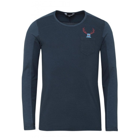 Camiseta de hombre Chillaz Alaro Hirschkrah azul DarkBlueMelange