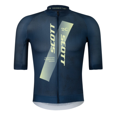 Maillot de ciclismo de hombre Scott Jersey M's RC Pro azul oscuro dark blue/acid yello