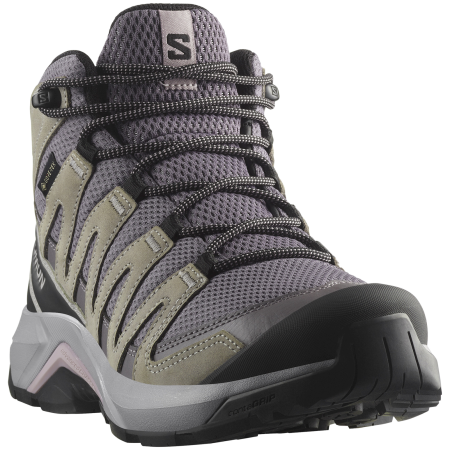 Calzado de senderismo para mujer Salomon X-Adventure Recon Mid Gore-Tex gris Excalibur / Gull / Nirvana