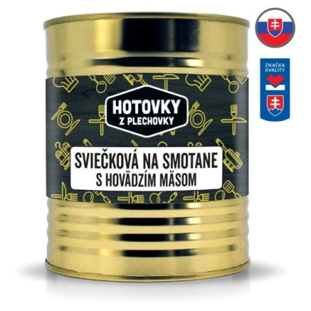 Plato preparado Hotovky z plechovky Salsa cremosa con solomillo de ternera 800 g