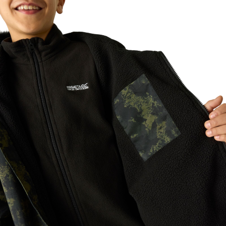 Abrigo impermeable para niños Regatta Junior Waterproof Changing Robe Pro Bark Green