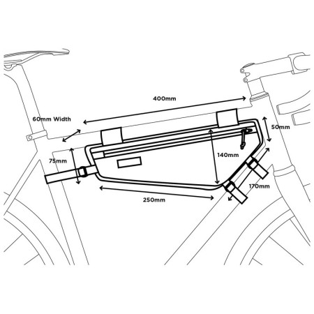 Alforja para cuadro Restrap Frame bag Medium