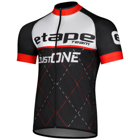Maillot de ciclismo de hombre Etape Team negro/rojo černá/červená