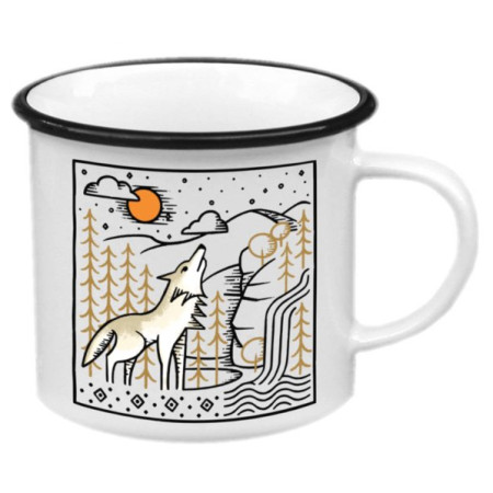 Taza České parky Wolfie blanco