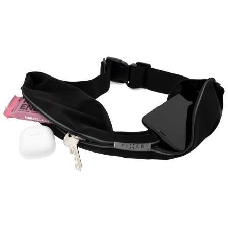 Riñonera de carrera FIXED Sportbelt Duo negro black