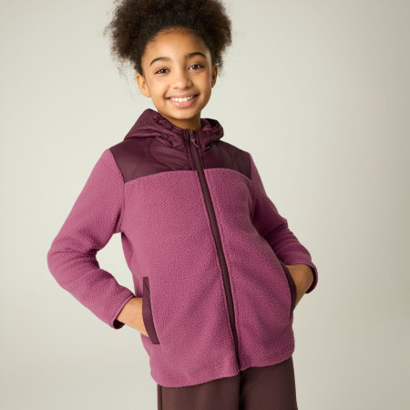 Sudadera para niños Regatta Myla Hybrid Jacket Fig/Violet
