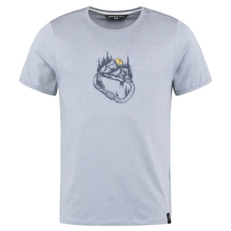 Camiseta de hombre Chillaz Solstein Carabiner Forest azul claro Grey Blue Melange