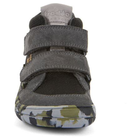 Zapatos barefoot para niños para todo el año Froddo Barefoot Tex Fun Autumn Grey/Black