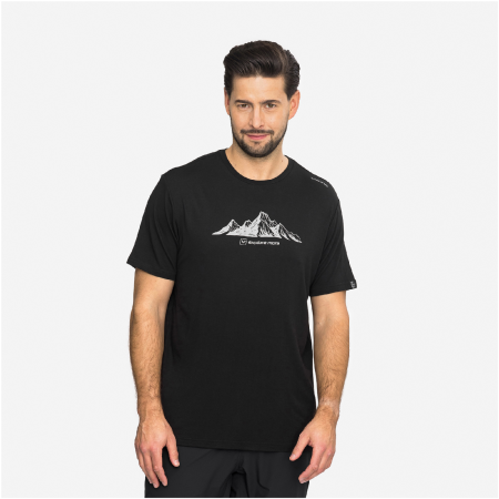 Camiseta funcional de hombre Viking Lenta negro black