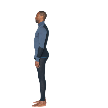 Camiseta funcional de hombre Devold Wool Mesh 190 Zip Neck Man