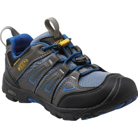 Calzado para niños Keen Oakridge Low WP Jr azul Magnet/TrueBlue