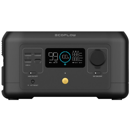Estación de carga EcoFlow RIVER mini negro black