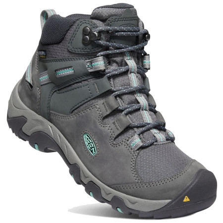 Calzado de senderismo para mujer Keen Steens Mid Wp Women gris steel grey/ocean wave