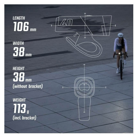 Luz delantera Sigma Aura 40