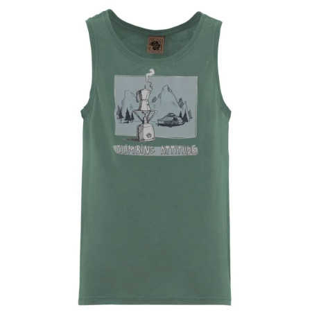 Camiseta sin mangas para hombre E9 1Caffe Men's verde Agave