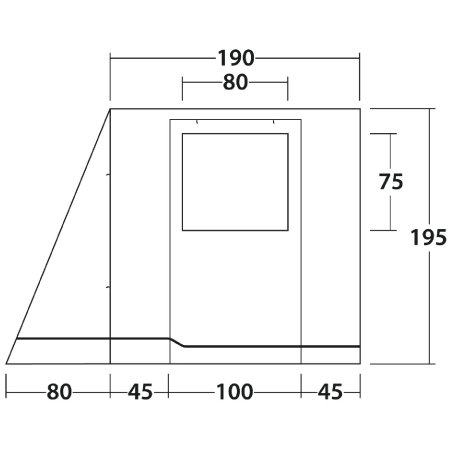 Toldo Outwell VA Backroads Awning Room