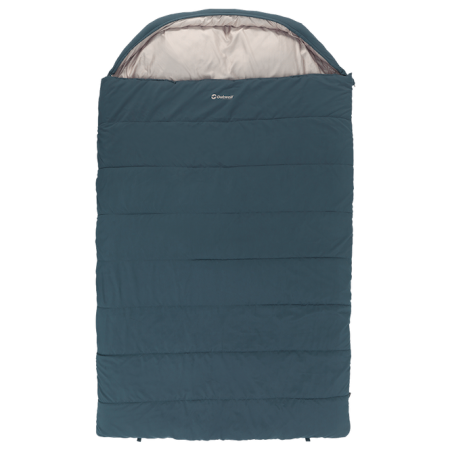 Saco de dormir tipo manta Outwell Campion Lux Double azul oscuro Blue