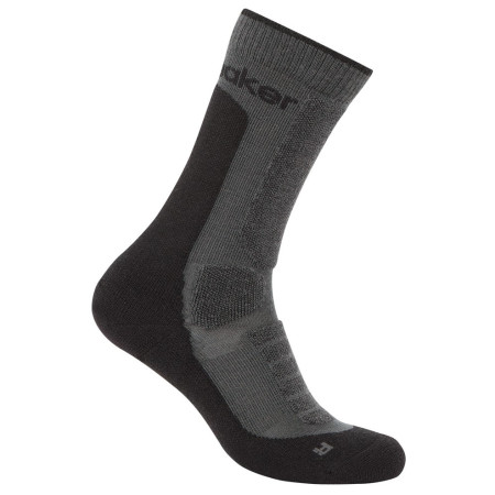 Calcetines Icebreaker W Mer Hike+ Heavy Crew negro/gris Obsidian/Black
