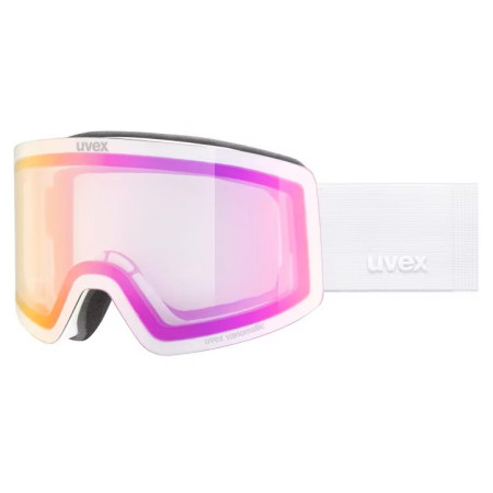 Gafas de esquí Uvex Provoqe V blanco WHITE MATT DL/PINK-CLEAR S0-2