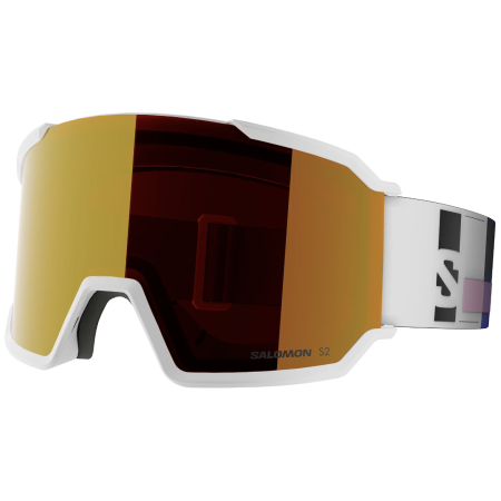 Gafas de esquí Salomon S/VIEW 3 ML blanco WHITE ADDIKT/Mid Red