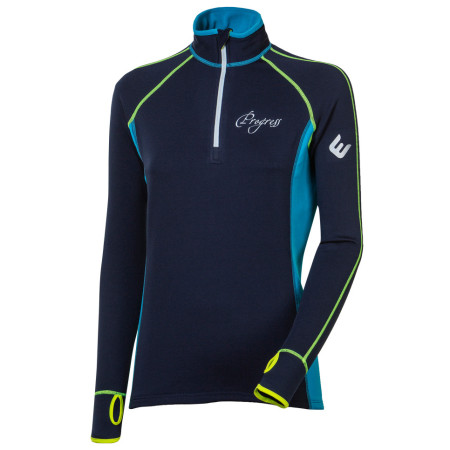 Sudadera de mujer Progress TS Tispa Zip 17NP azul oscuro TmModrá/Turquoise