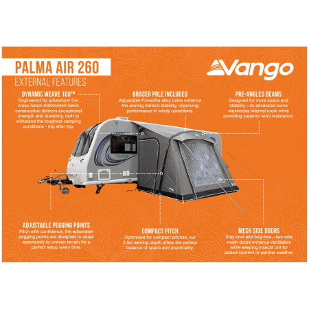 Tienda para caravana Vango Palma Air 260