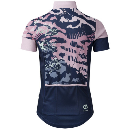 Maillot de ciclismo para niños Dare 2b Dynamite Jersey Nvy Graffiti