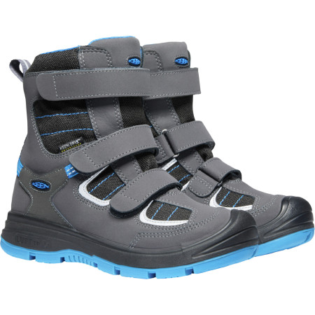 Botas de invierno para niños Keen Redwood Winter Wp Children gris/azul raven/magnet