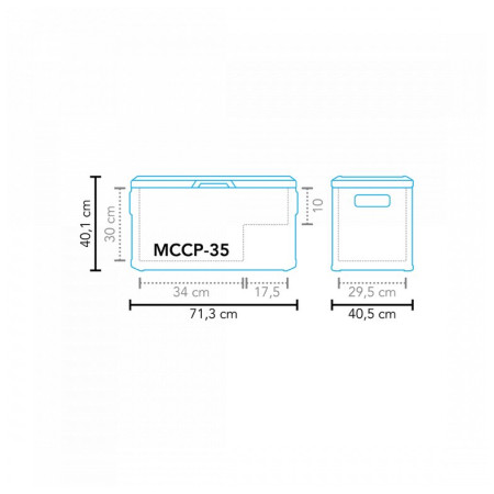 Nevera compresor Mestic Coolbox Compressor MCCP-35 AC/DC
