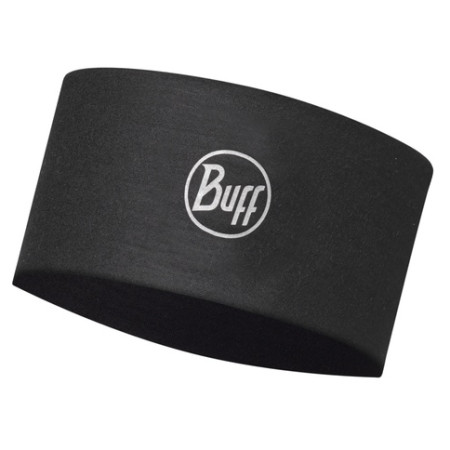 Banda para cabeza Buff Coolnet UV+ Headband negro/blanco SolidBlack