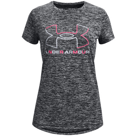 Camiseta para niños Under Armour Tech BL Twist SS negro Black / Steel / Cerise