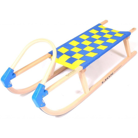 Trineo Yate Lavina 125 cm azul/amarillo