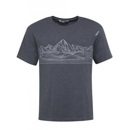 Camiseta de hombre Chillaz Relaxed Mountain Skyline negro black melange