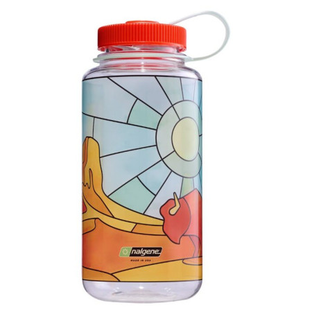 Botella Nalgene Wide Mouth 1l Clear Stained Glass