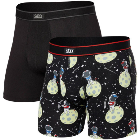 Calzoncillos bóxer Saxx Daytripper Boxer Brief Fly 2Pk negro/azul black hole putt/black