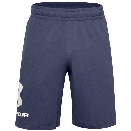Pantalones cortos de hombre Under Armour Sportstyle Cotton Logo Shorts azul BlueInk/OnyxWhite