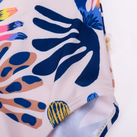 Bañador para niños Aquawave Salava Jr - Summer Beige Flower Print